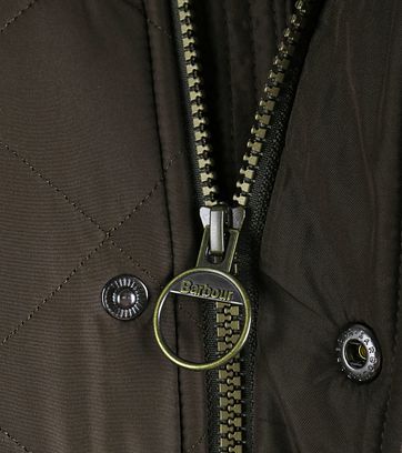 Barbour Steppjacke Powell Olivgrün