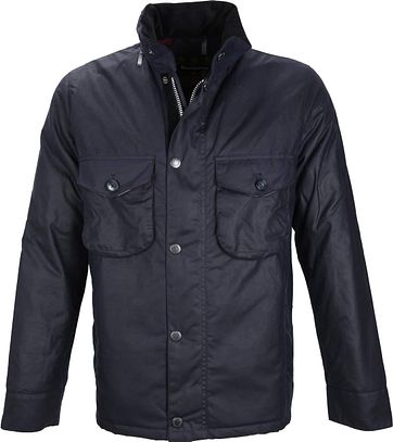 Barbour Wax Jacket Netherley Navy