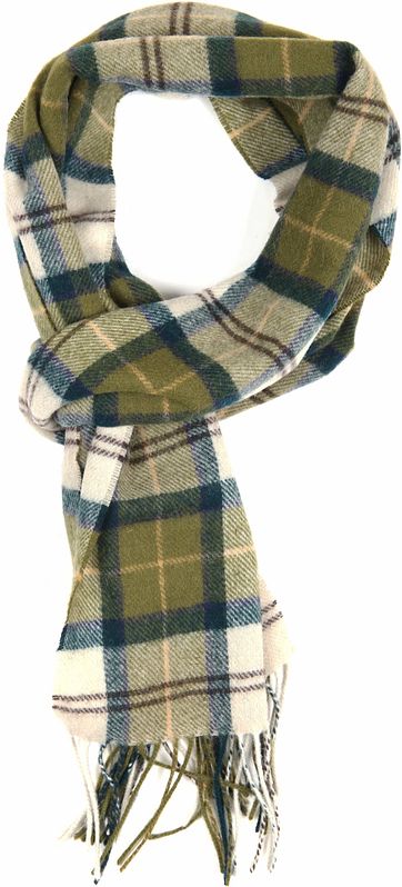 BarbourScarfs Tartan Lambswool Green