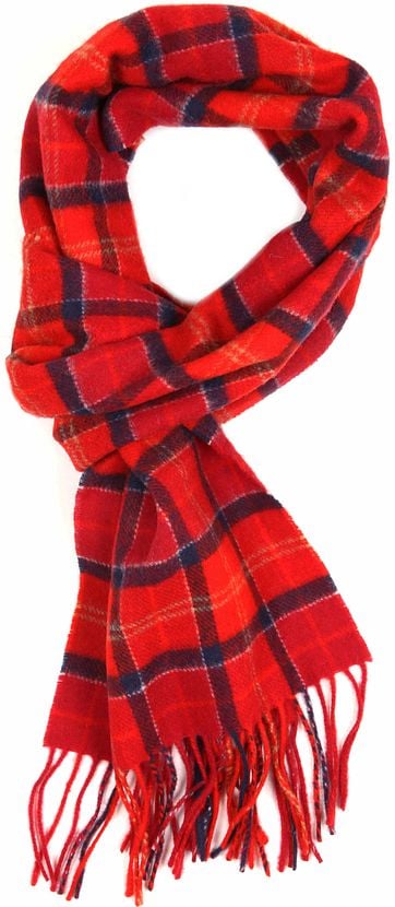 BarbourScarfs Tartan Lambswool Red