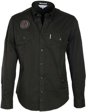 Ben Sherman Hemd Armee Grün