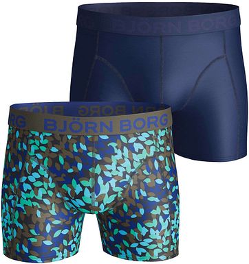 Bjorn Borg Boxers 2-Pack Blauw en Print