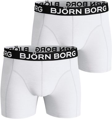 Bjorn Borg Boxers Solid White 2 Pack