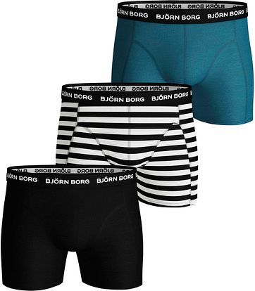 Bjorn Borg Boxershorts 3 Pack Black Beauty