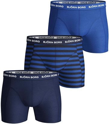 Bjorn Borg Boxershorts 3 Pack Blauw