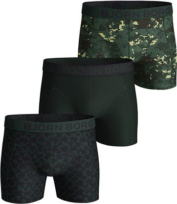 Bjorn Borg Boxershorts 3-Pack Digital Woodland