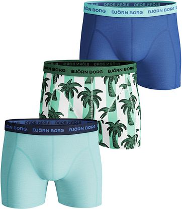 Bjorn Borg Boxershorts 3-Pack Palmstripe