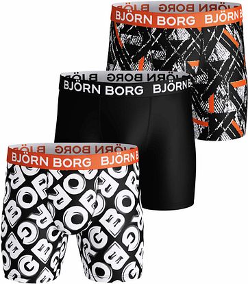 Bjorn Borg Boxershorts 3-Pack Performance Fast Name