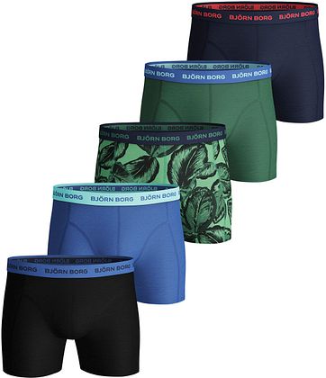 Bjorn Borg Boxershorts 5-Pack Sammy Leafy