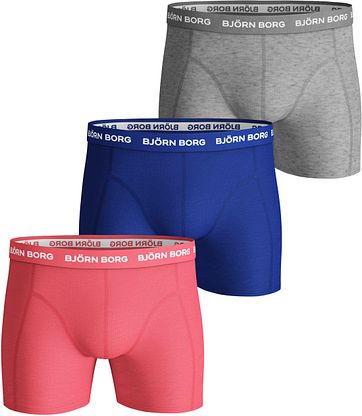 Bjorn Borg Boxershorts Seasonal Solids 3-Pack