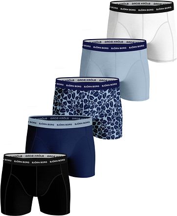 Bjorn Borg Shorts 5er-Pack Sammy Fourflower Blau
