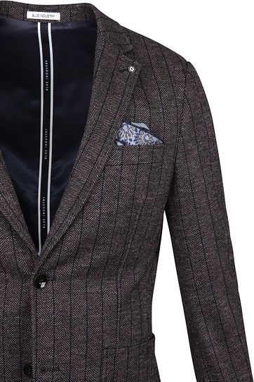 Blue Industry Colbert Stripes Brown