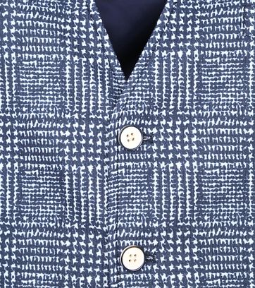 Blue Industry Gilet M4 Ruit Donkerblauw