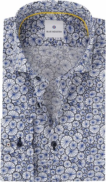 Blue Industry Hemd Blau Dessin