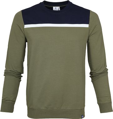 Blue Industry Knit Sweater Green