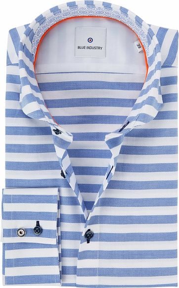 Blue Industry Overhemd Strepen blue industry kopen in de aanbieding