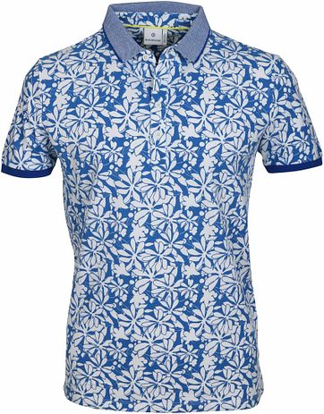Blue Industry Polo Flower Blue
