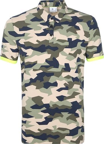 Blue Industry Polo Shirt Army Multicolour