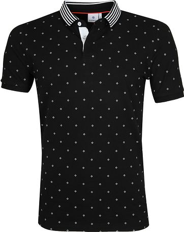 Blue Industry Polo Shirt Design Zwart