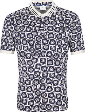 Blue Industry Polo Shirt M34 Vintage Design Navy