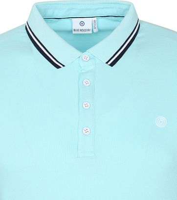 Blue Industry Polo Stretch M24 Aqua Blau