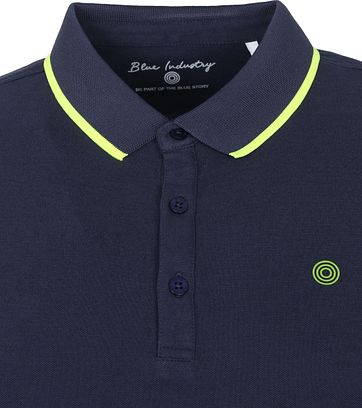 Blue Industry Polo Stretch M47 Donkerblauw