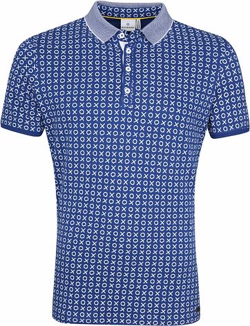 Blue Industry Poloshirt Cross Check Blue