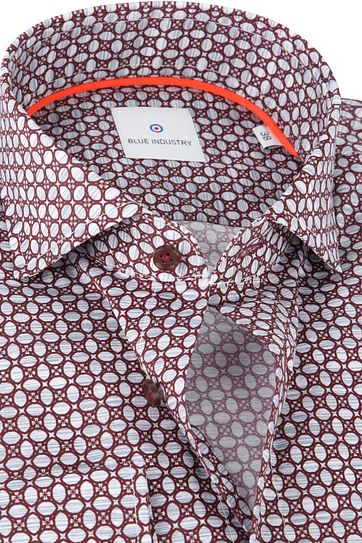 Blue Industry Shirt Design Burgundy