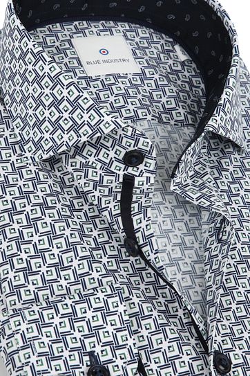 Blue Industry Shirt Design White