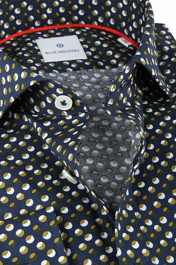 Blue Industry Shirt Dots Green
