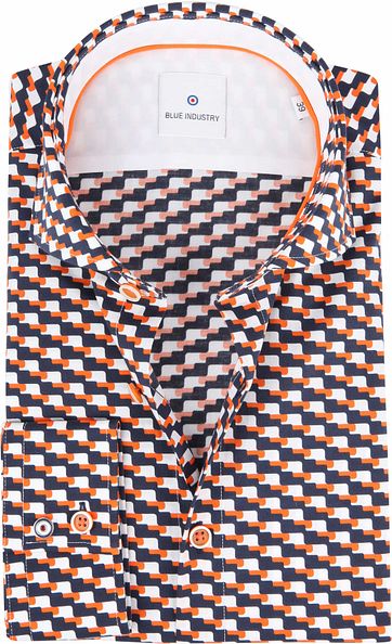 Blue Industry Shirt Orange