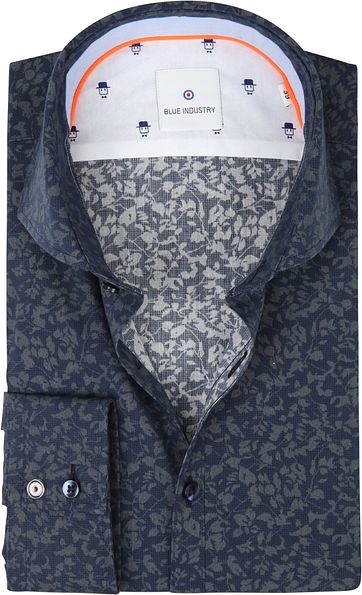 Blue Industry Shirt Print Navy Green
