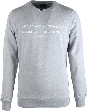 Blue Industry Sweater Grau