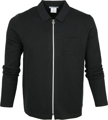 Blue Industry Zipper Vest Polo Donkergroen