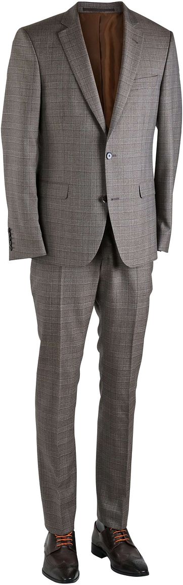 Braun Kariert Anzug Willem