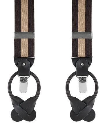 Brown-Beige Suspenders