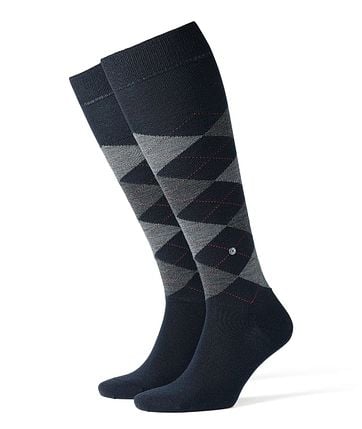 Burlington Edinburgh Kniekousen Donkerblauw 6377