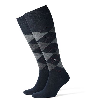 Burlington Edinburgh Kniestrümpfe Dunkel Blau 6377