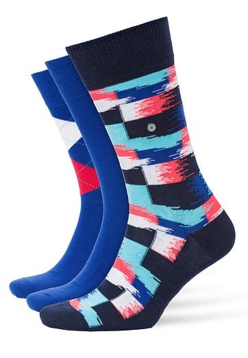Burlington Socks Gift Pack Blue