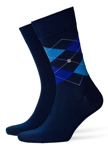 Burlington Sokken Everyday 2 Pack Navy burlington sokken kopen in de aanbieding