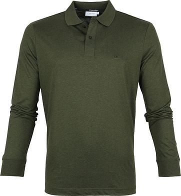 calvin klein polo long sleeve