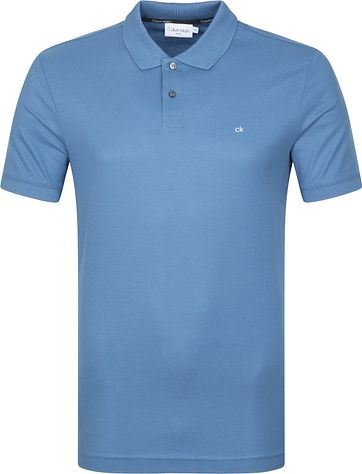 Calvin Klein Poloshirt Slim Logo Blau