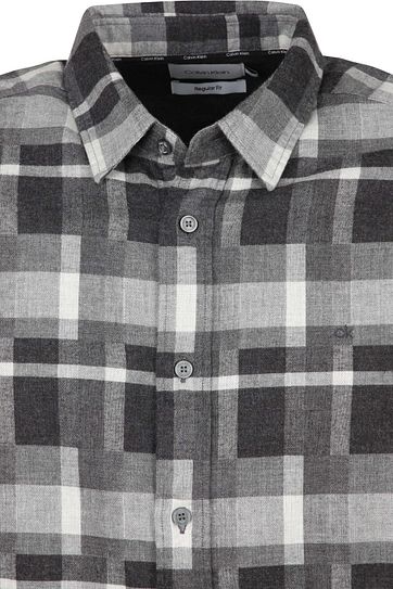 Calvin Klein Shirt Flannel Black