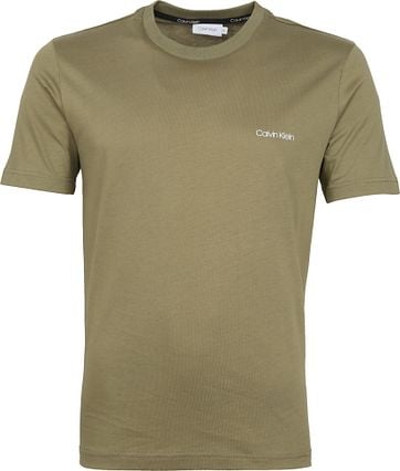 Calvin Klein T-Shirt Logo Donkergroen