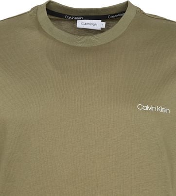 Calvin Klein T-Shirt Logo Donkergroen