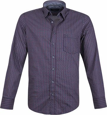 Casa Moda Casual Shirt Dots Navy