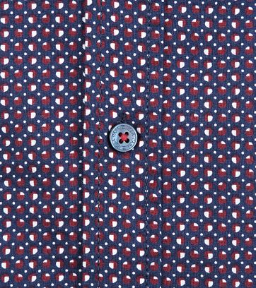 Casa Moda Overhemd Stippen Navy