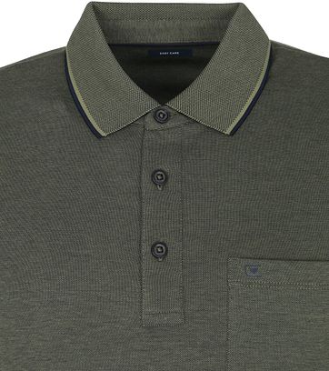 Casa Moda Polo Donkergroen Melange
