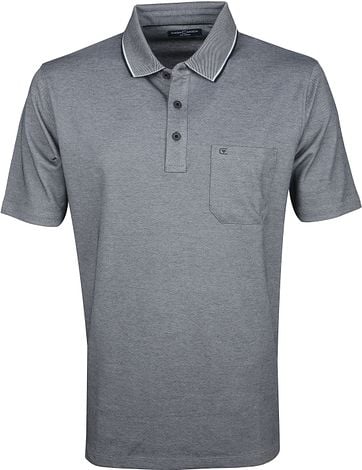 charcoal grey polo shirt