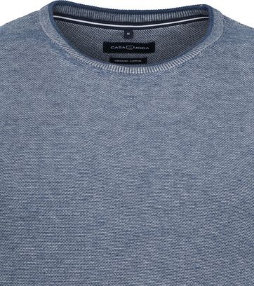 Casa Moda Pullover O-Halsausschnitt Blau